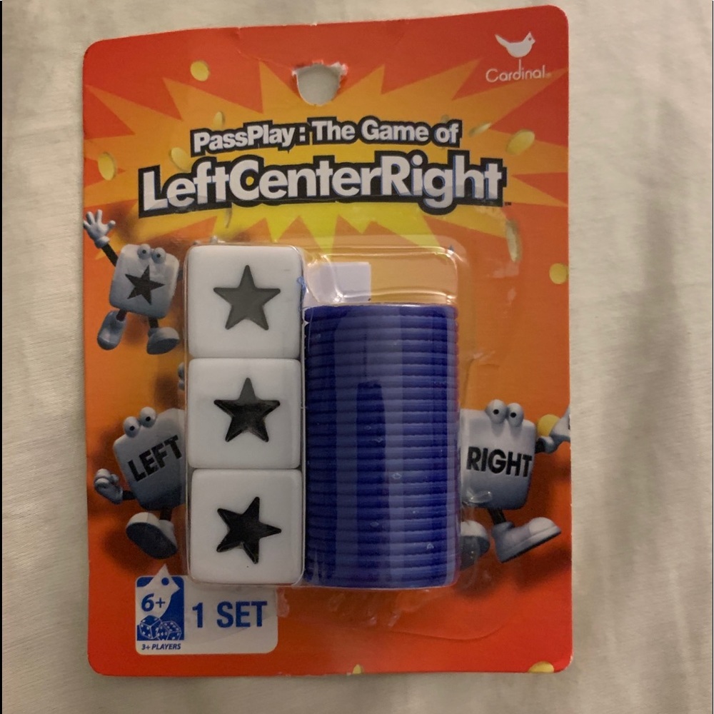 Left center right mini travel game
